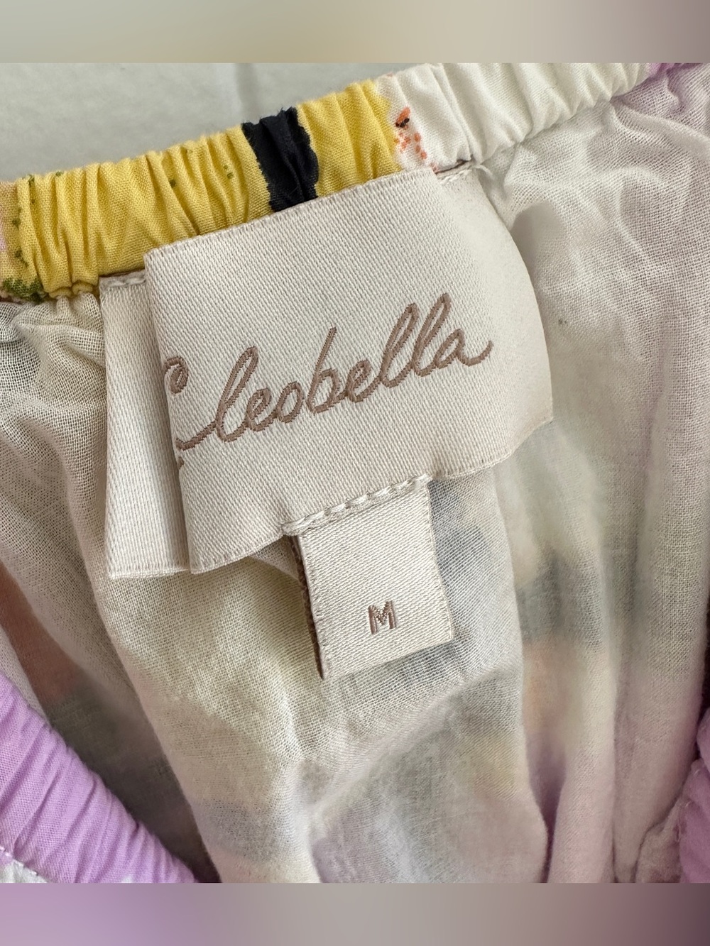 Cleobella Iona Puff Sleeve Mini Dress Size Medium - Picture 5 of 7